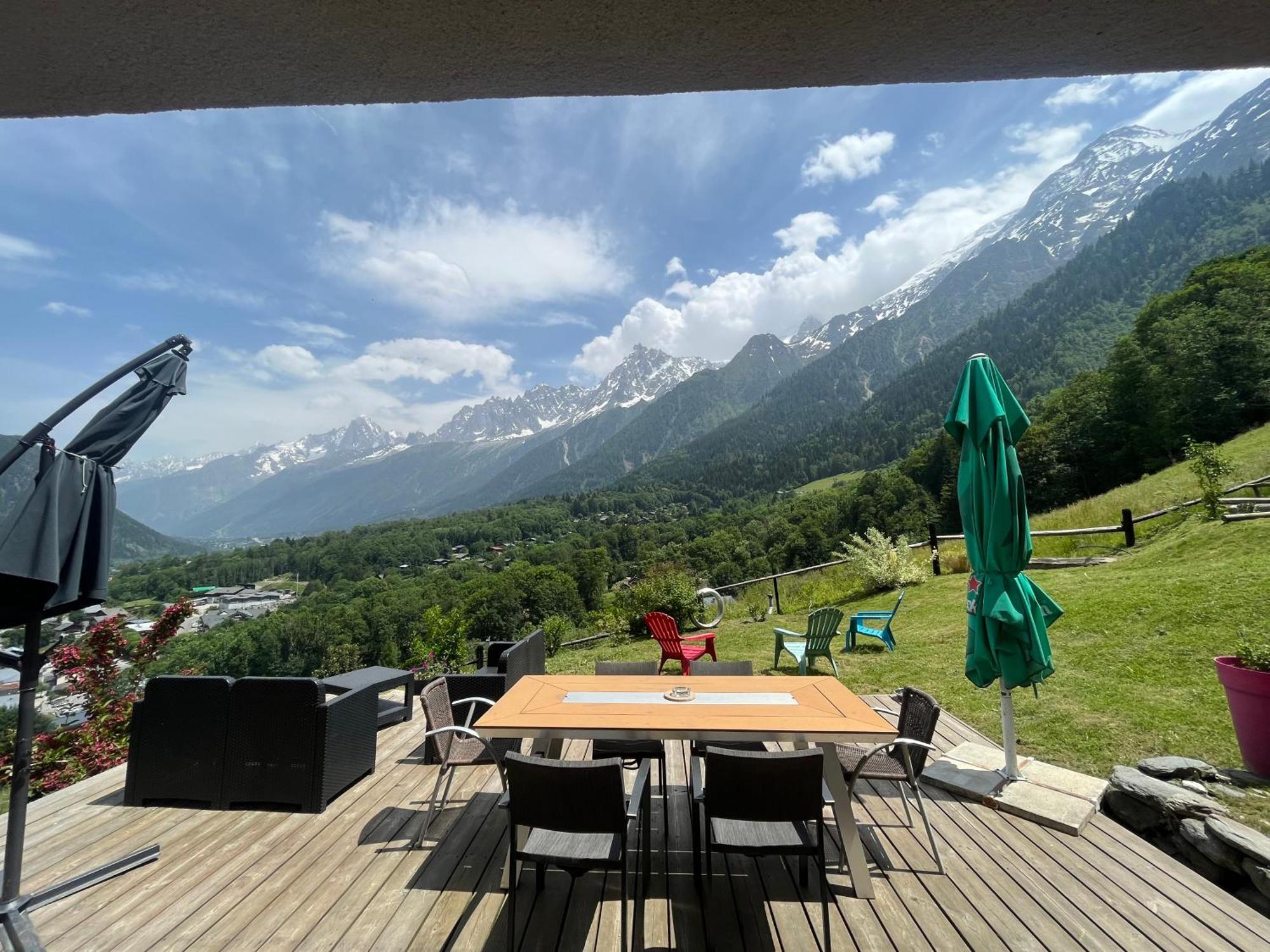 Amazing View Appartement Du Chalet Les Houches Dış mekan fotoğraf
