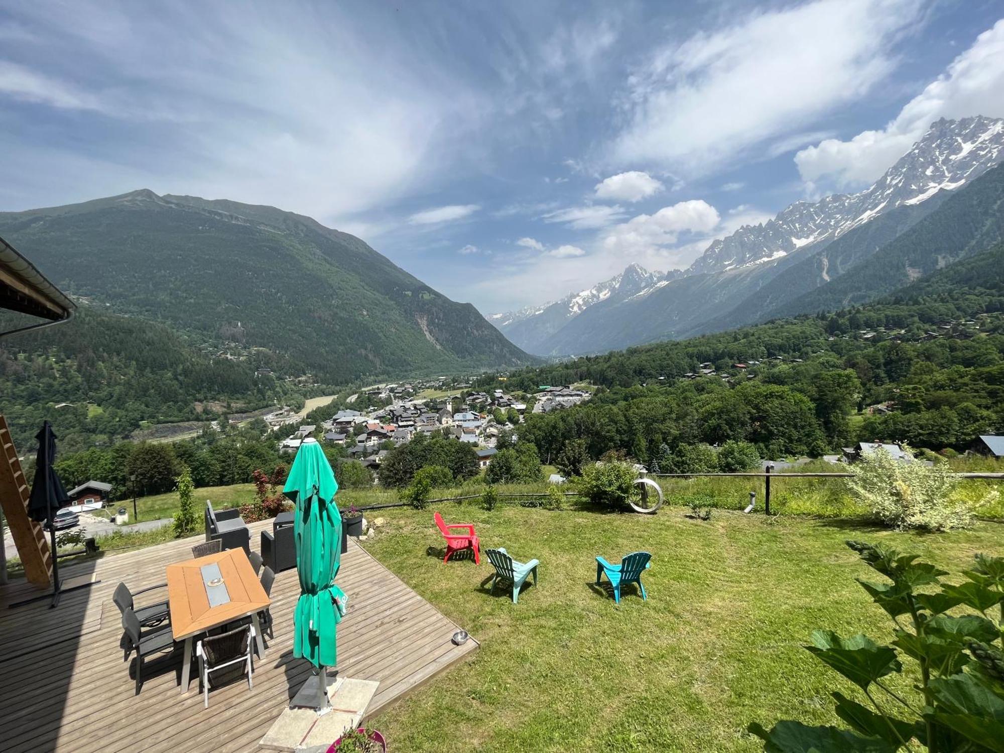 Amazing View Appartement Du Chalet Les Houches Dış mekan fotoğraf